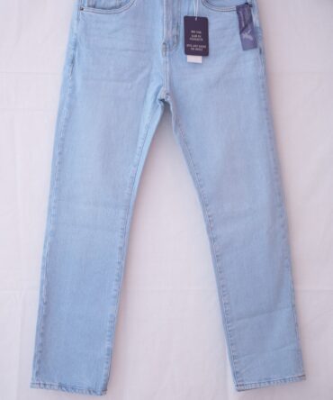 American Eagle Men’s Light Blue Authentic Denim Jeans – Classic Fit Stretch Denim