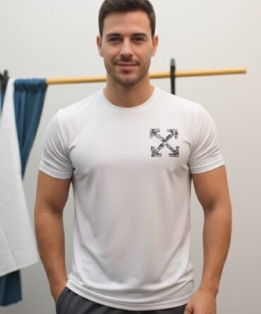 ZEEJ White Oversized Drop Shoulder Jersey T-Shirt for Men | Streetwear Style
