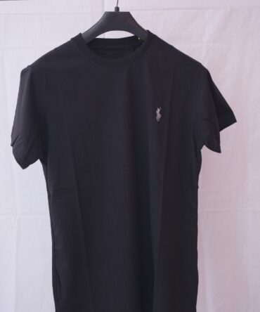 Polo Ralph Lauren Men’s Black Cotton Polo T-Shirt – Classic Fit Casual Wear