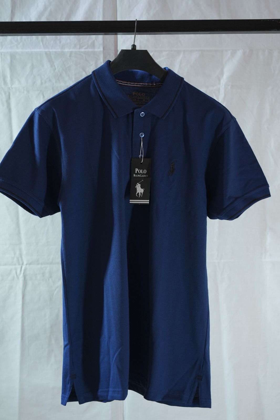 Polo Ralph Lauren Men’s Blue Cotton Polo T-Shirt – Classic Fit Casual Wear