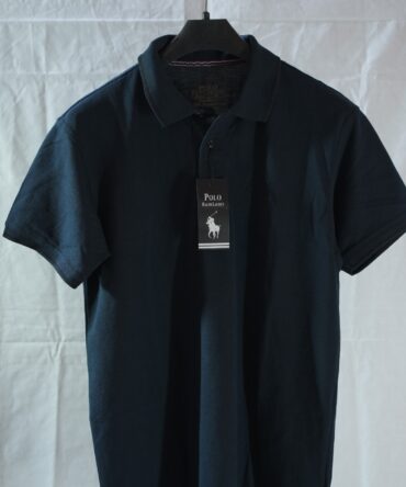 Polo Ralph Lauren Men’s Dark Blue Cotton Polo T-Shirt – Classic Fit Casual Wear